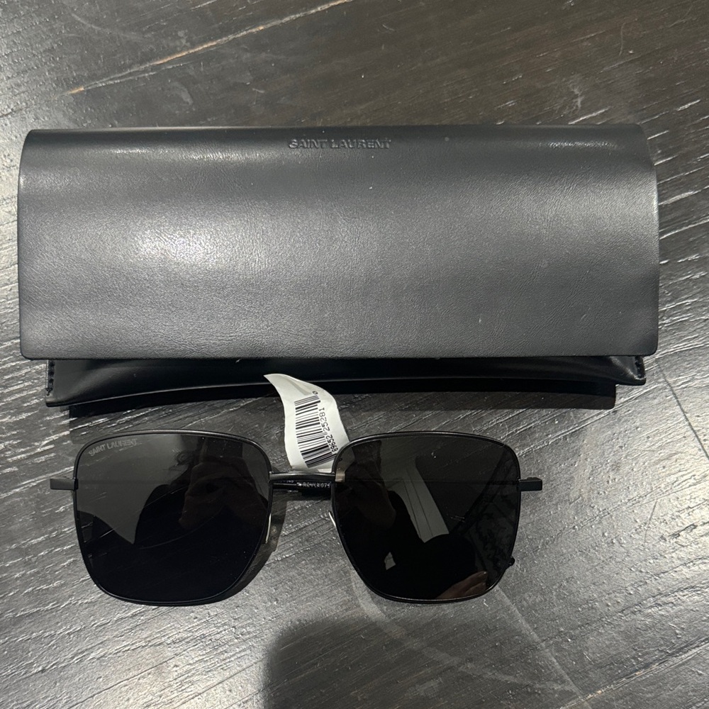 Saint Laurent Dark Sunglasses with Black Case